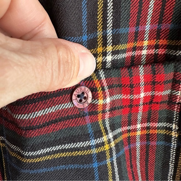 Ralph Lauren Jean Co. Shirt Wool Tartan Plaid Suede Elbow Patches​​ - Picture 5 of 6